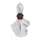 Camellia Peçete Halkası 4lü Set Kahverengi-Juliska Tekstil Aksesuar-Juliska-NowShopFun