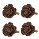 Camellia Peçete Halkası 4lü Set Kahverengi-Juliska Tekstil Aksesuar-Juliska-NowShopFun