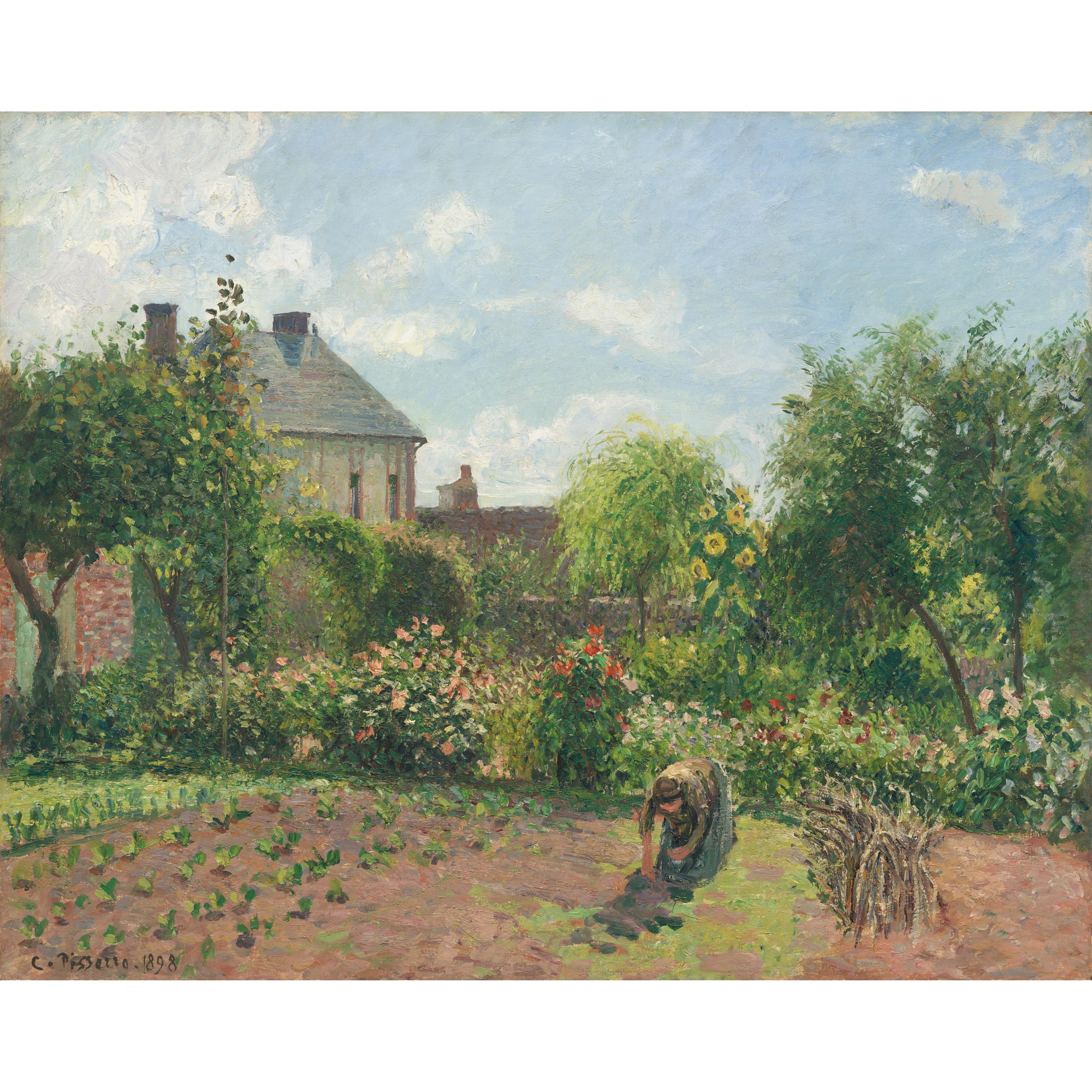 Camille Pissarro - Eragny’de Sanatçının Bahçesi Tablo