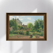 Camille Pissarro - Eragny’de Sanatçının Bahçesi Fine Art Baskı