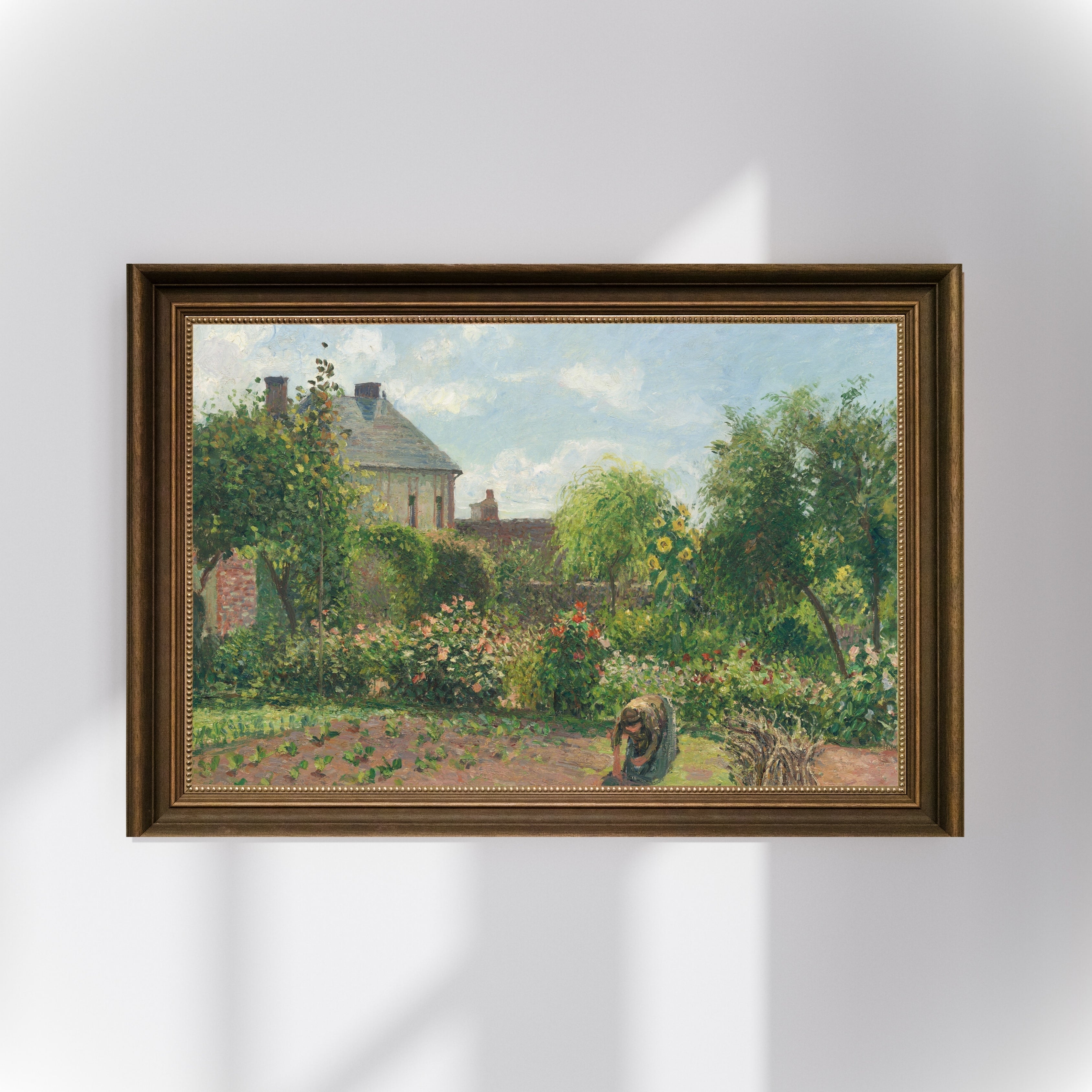 Camille Pissarro - Eragny’de Sanatçının Bahçesi Poster