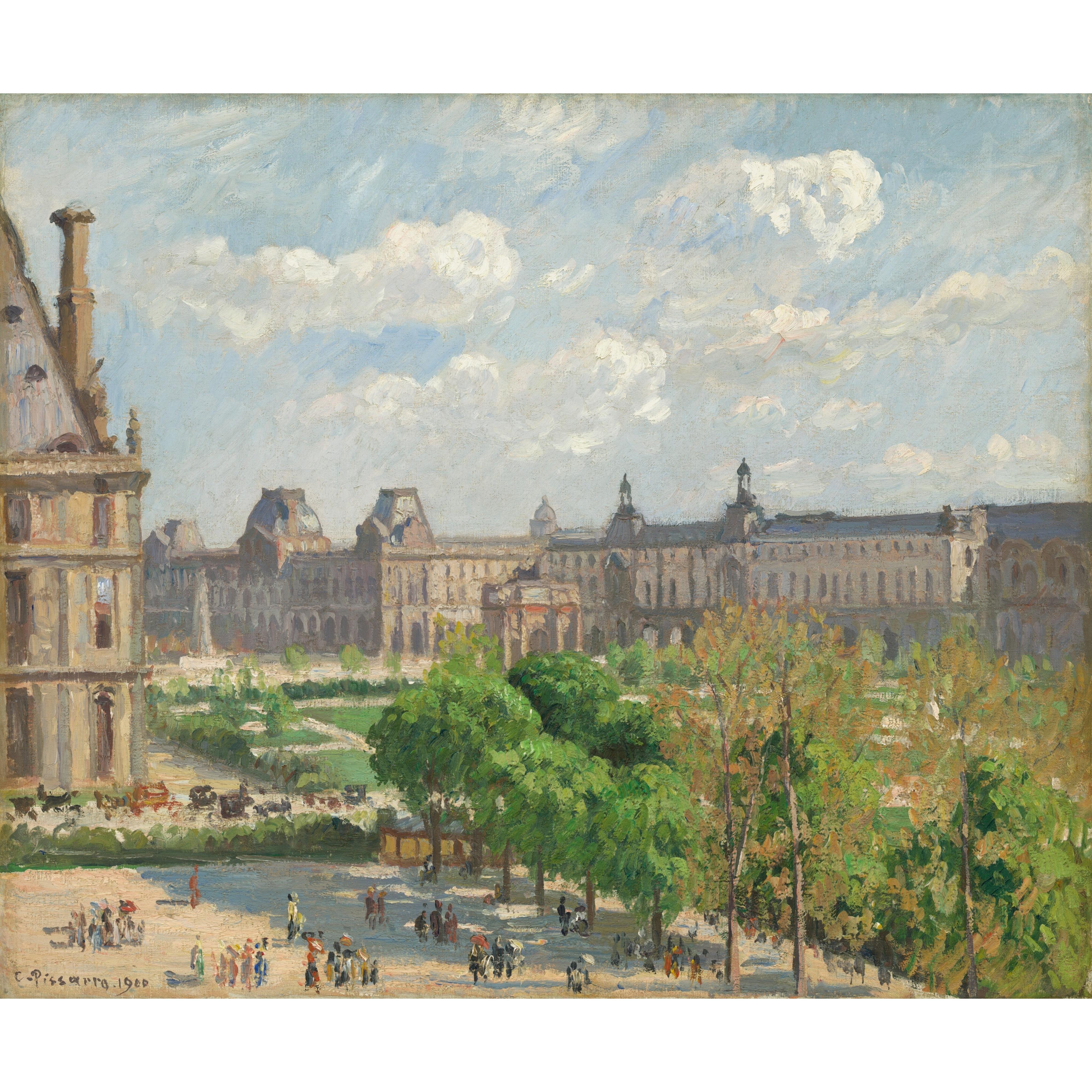 Camille Pissarro - Place du Carrousel - Paris Tablo