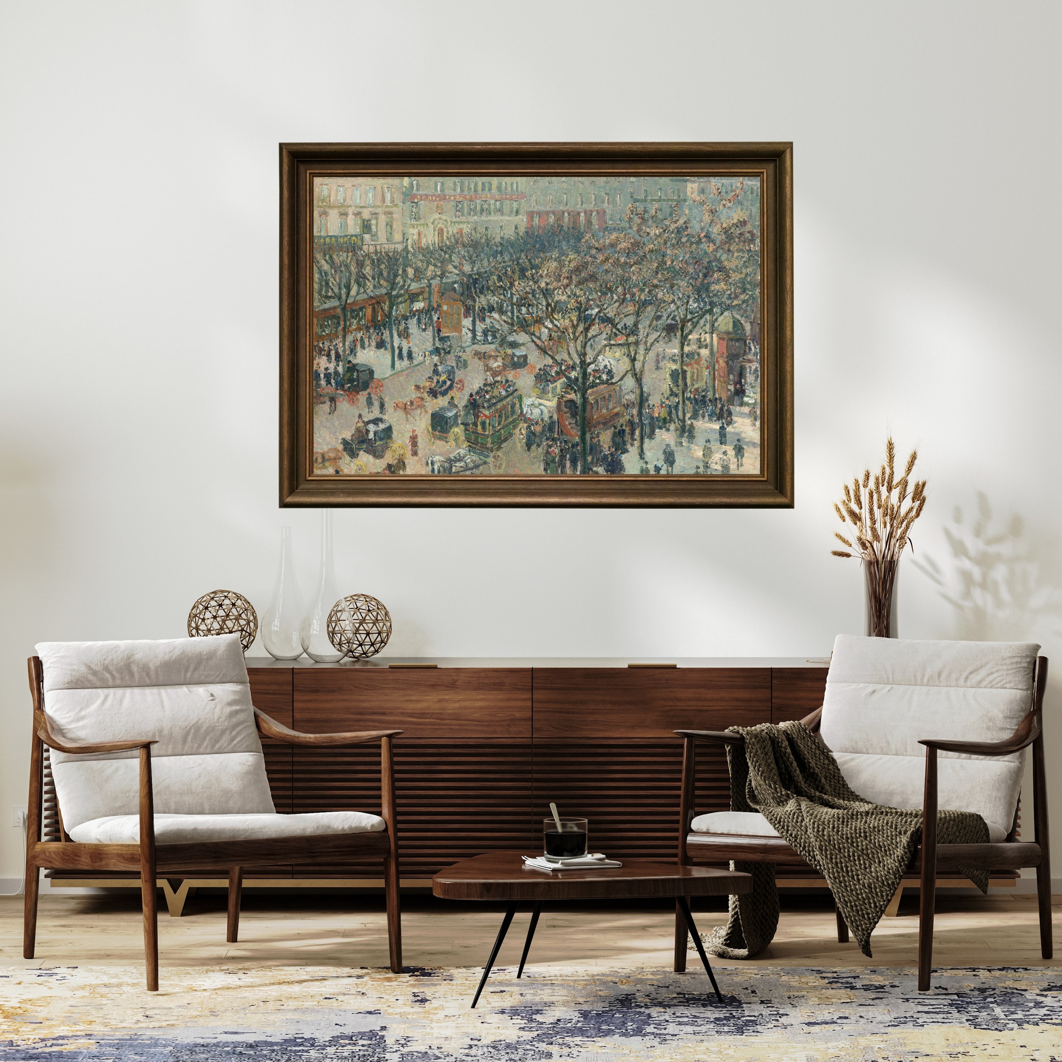 Camille Pissarro - Sabah Güneşi Fine Art Baskı