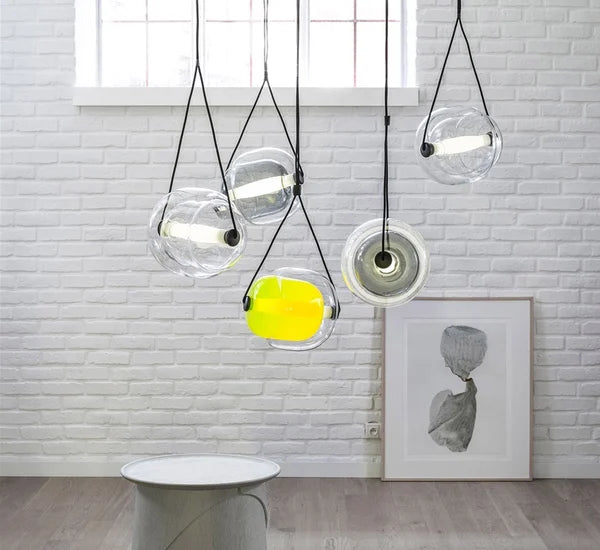 Capsula Sarkıt Lamba-Tavan Aydınlatması-livingstore-Sarı-NowShopFun