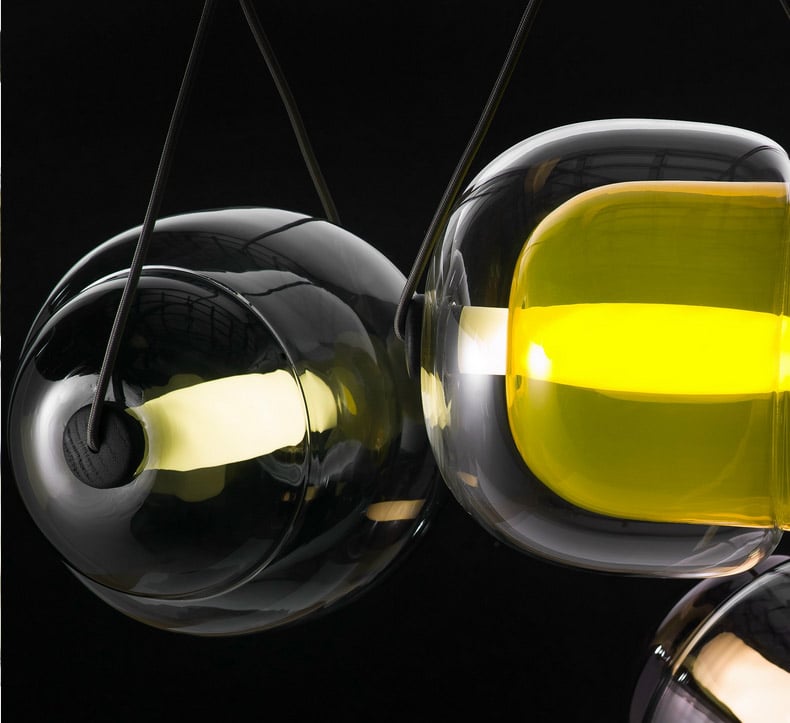 Capsula Sarkıt Lamba-Tavan Aydınlatması-livingstore-Sarı-NowShopFun