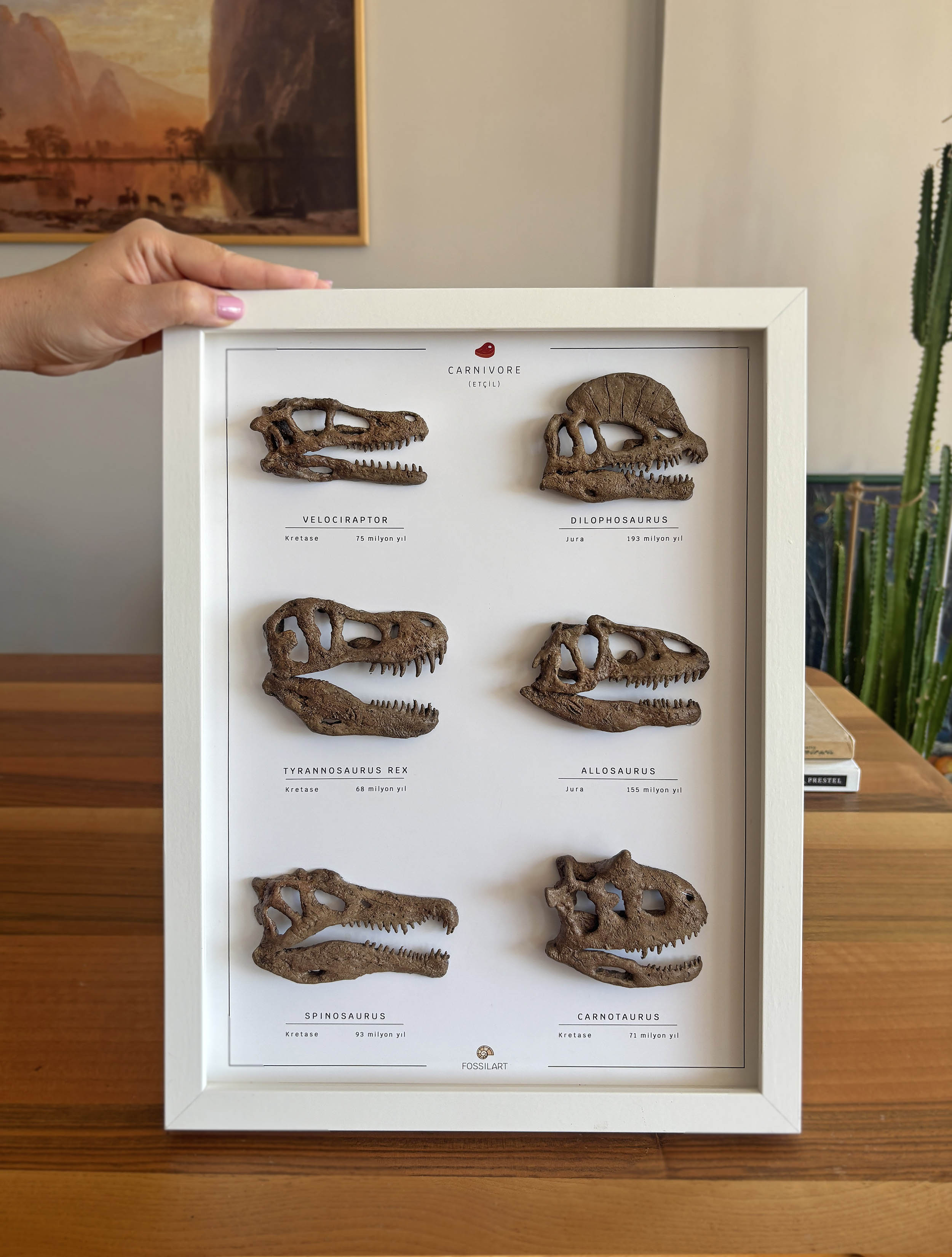 Carnivorous Dinosaurs 3D Frame Design