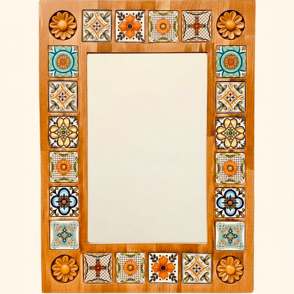 Carnival of Colors Masif Kayın Ayna