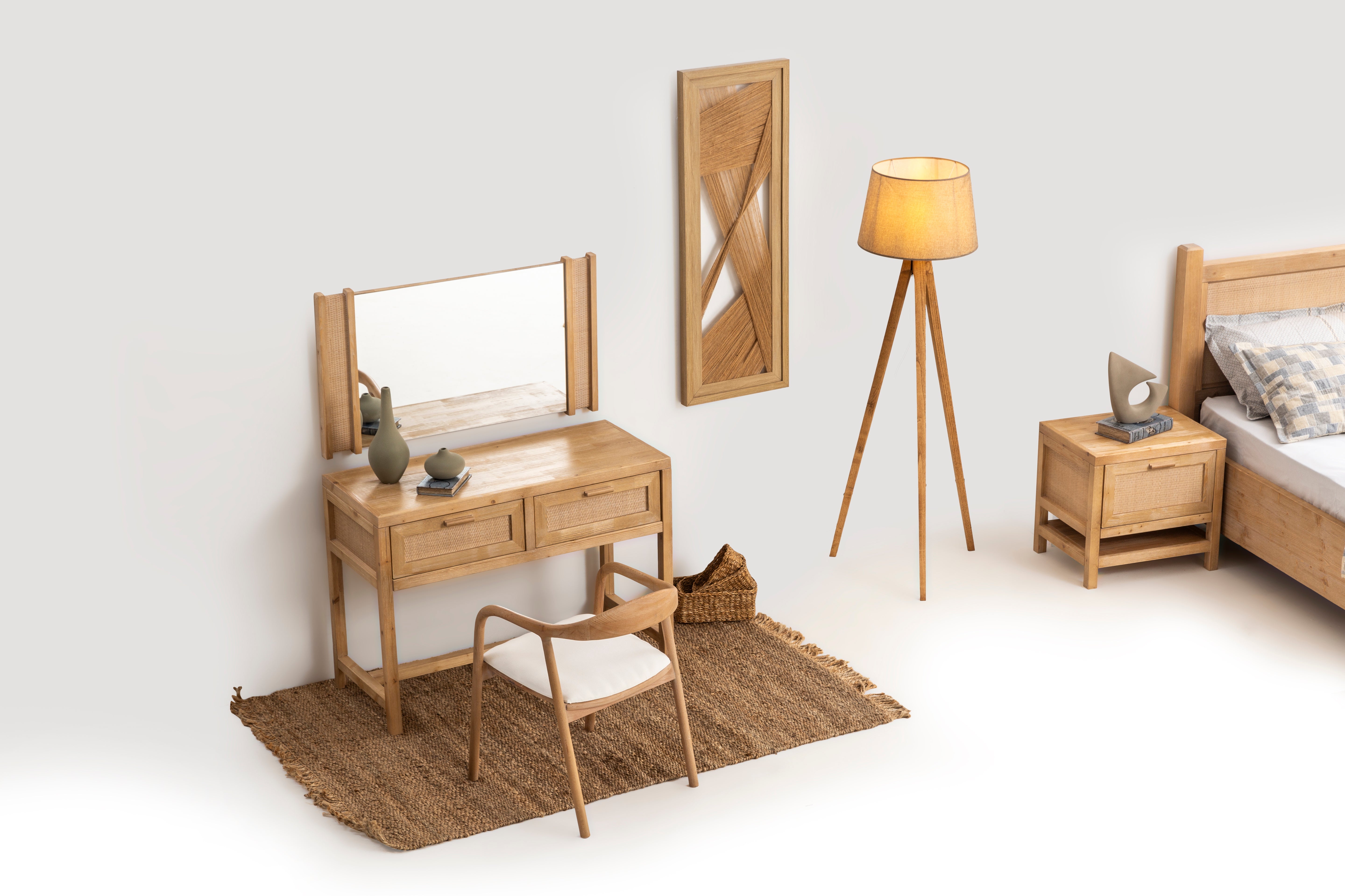 Casablanca Aynalı Makyaj Masası-Makyaj Masası-Boho Concept-NowShopFun