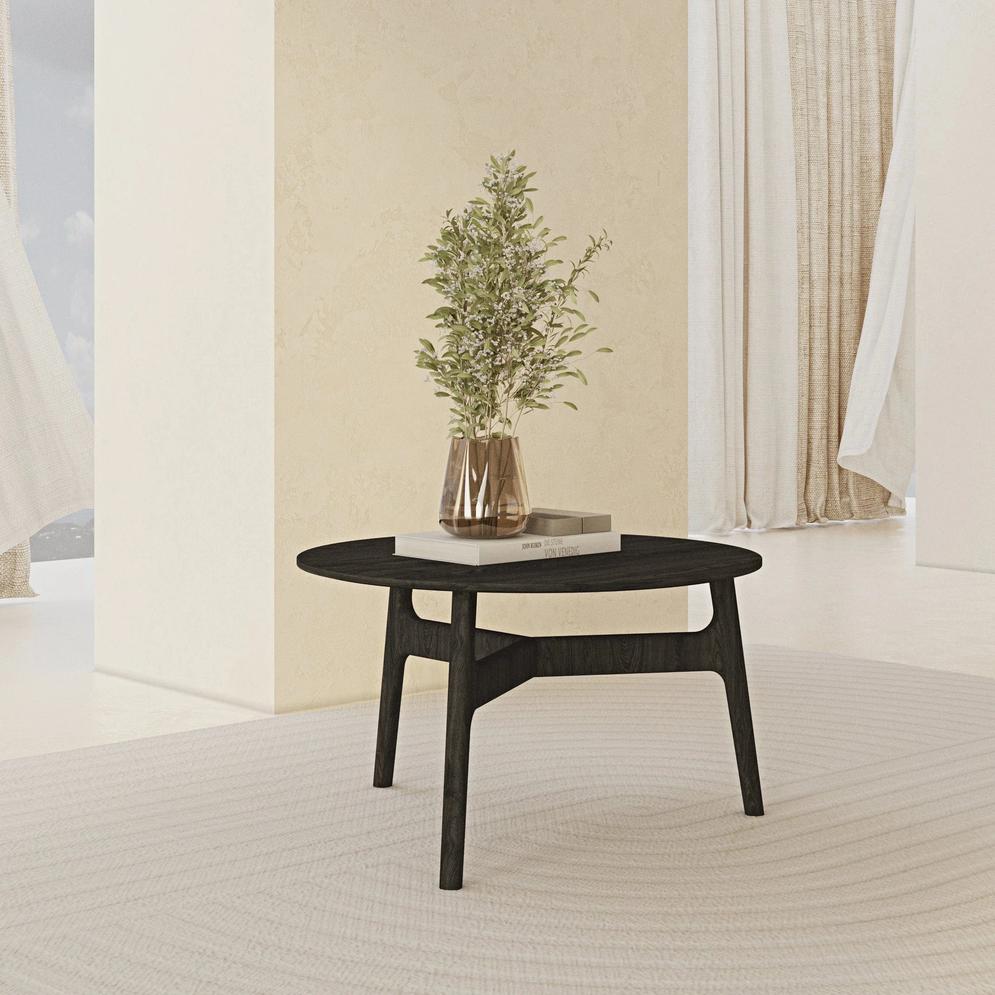 Casablanca Siyah Orta Sehpa