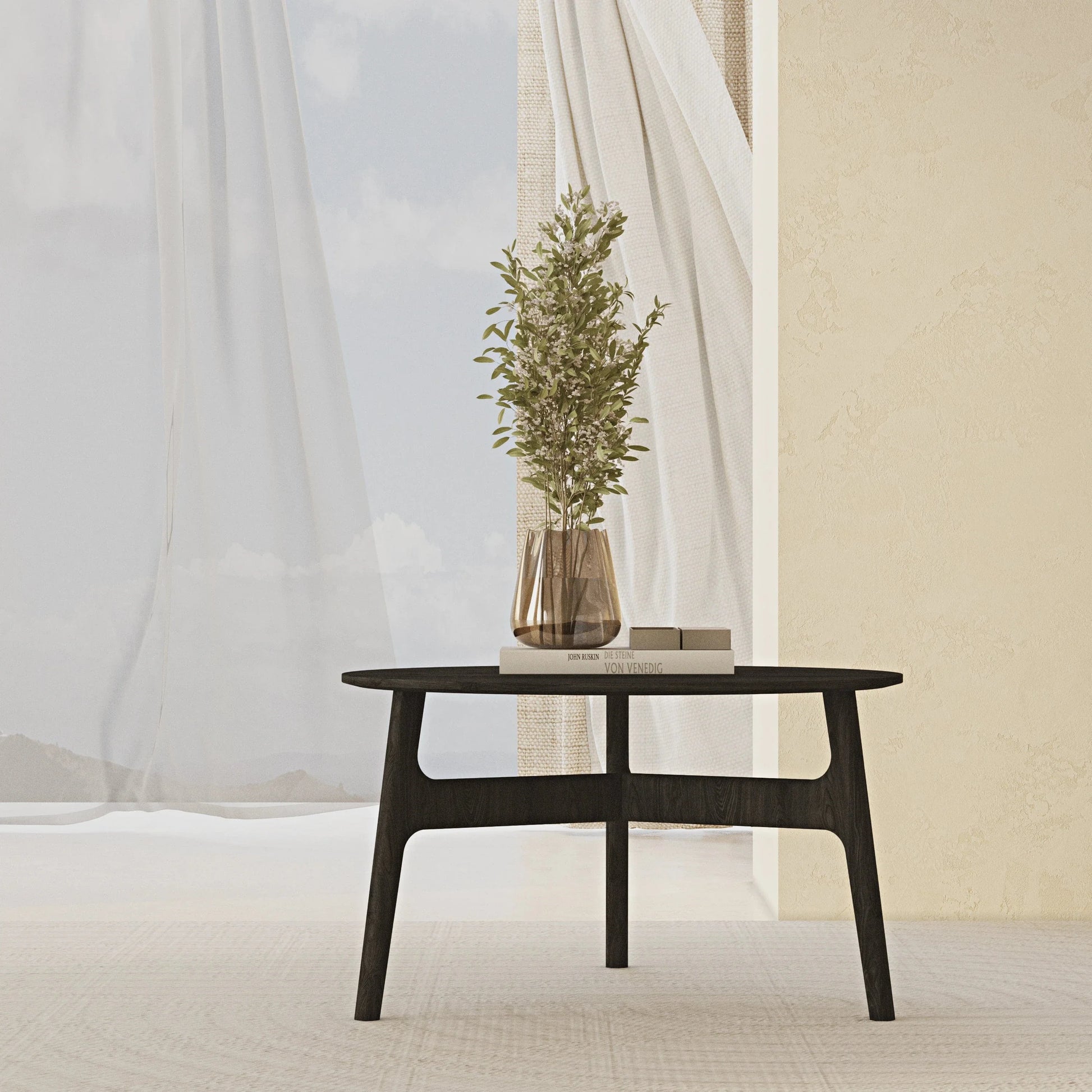 Casablanca Siyah Orta Sehpa