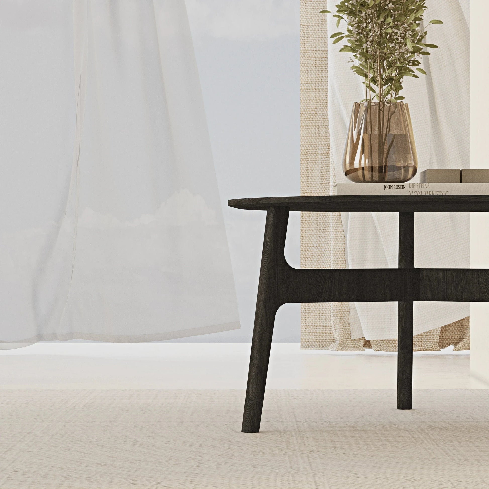 Casablanca Siyah Orta Sehpa