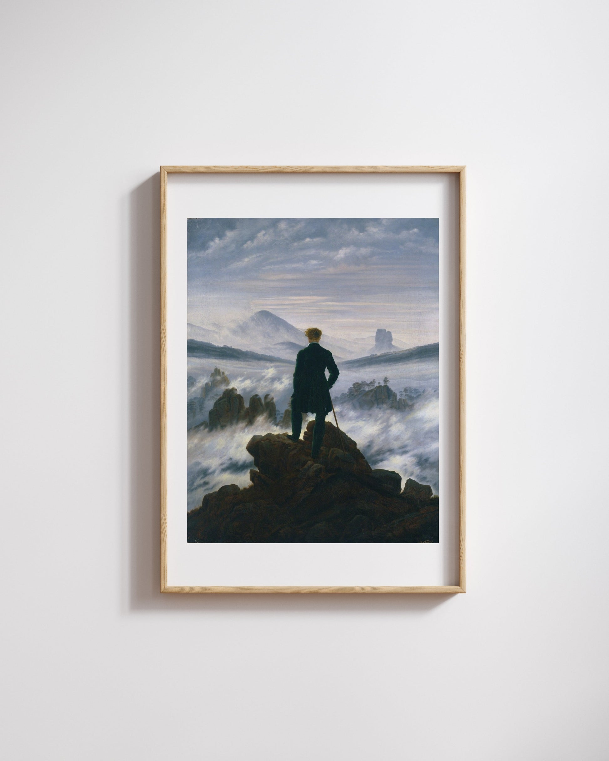Caspar David Friedrich - Deniz Sisi Üzerinde Gezgin Fine Art Baskı