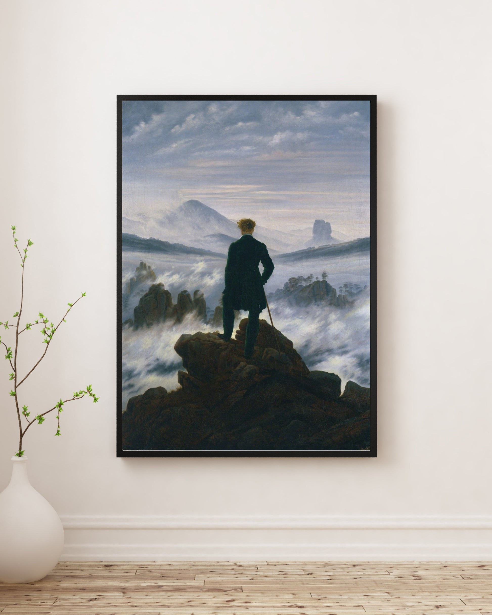 Caspar David Friedrich - Deniz Sisi Üzerinde Gezgin Fine Art Baskı