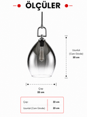 Cavira Füme Cam Sarkıt 3'lü Set Krom-SARKIT-Lumiana-NowShopFun
