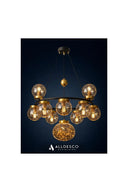 Celestra 9'lu Bal Camlı Modern Salon Avizesi