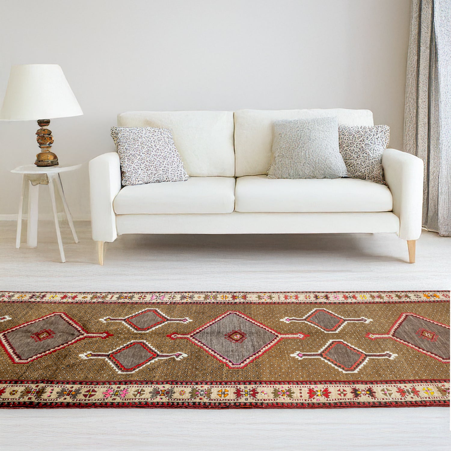 Cenker El Dokuma Kars Halısı 186x510 cm