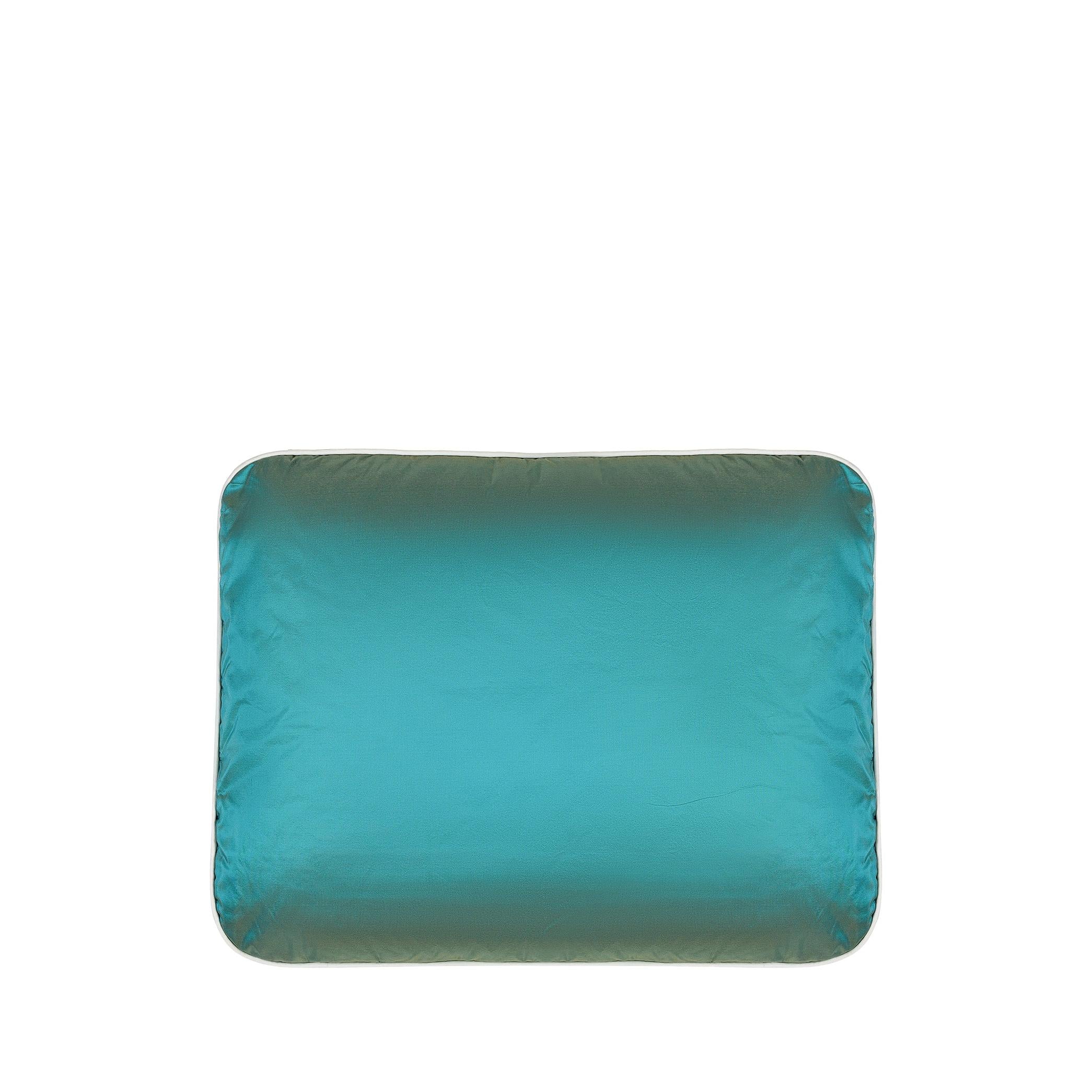 Cennet Renkli El Boyaması Detaylı İpek Saten Kırlent 45 x 65 cm-Yastık & Kırlent-ALPAQ STUDIO-NowShopFun