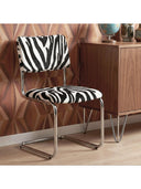 Cesca Dokuma Zebra Kumaş Sandalye