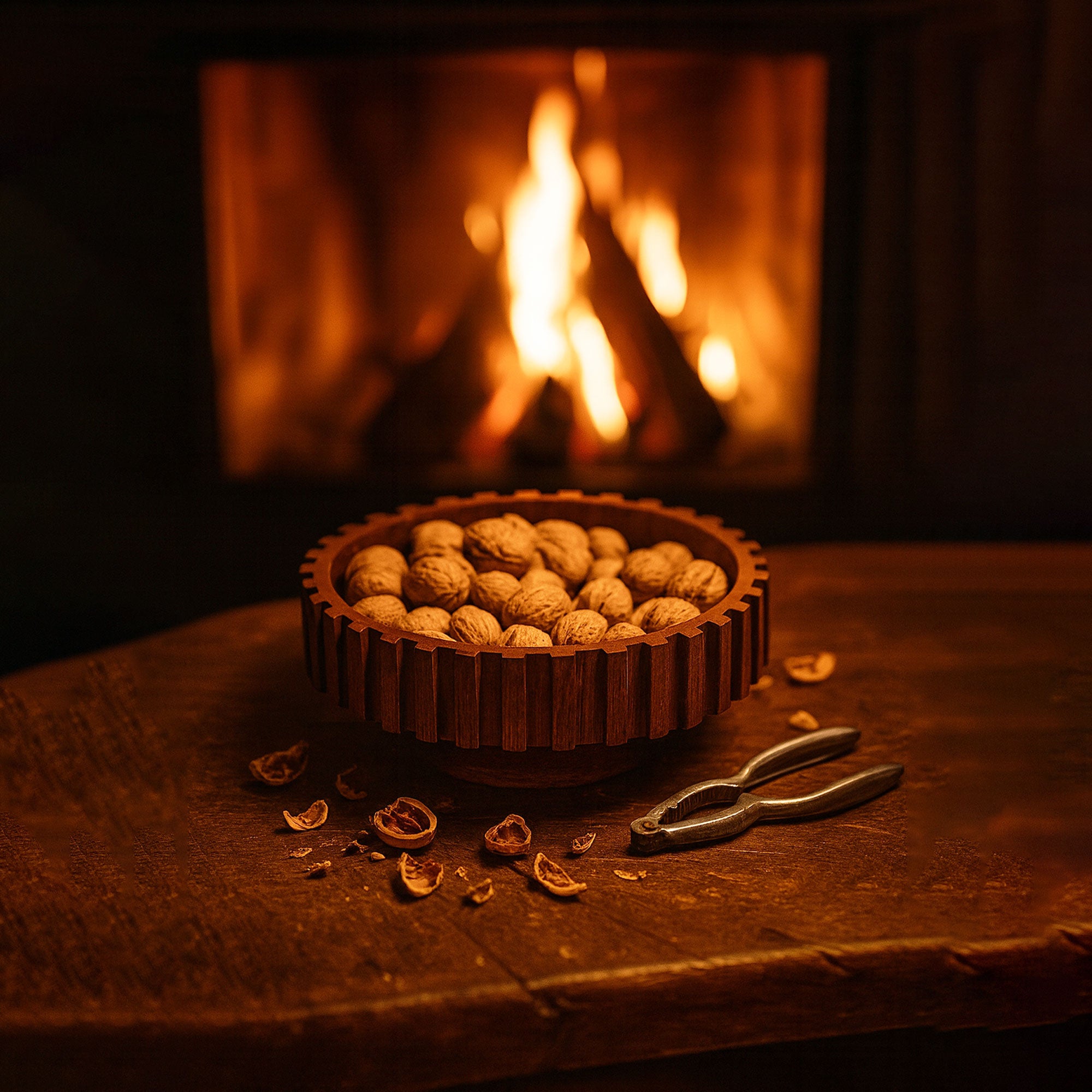 Wooden Rotating Serving Tray - Docia Series