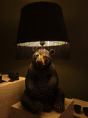 Mamba Bear Siyah Kadife Abajur