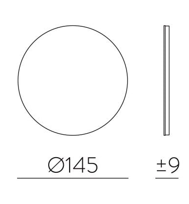 Chamaleon Apli̇K 1l Black Marble Ø15x10 Cm Led 1x105w 3000k