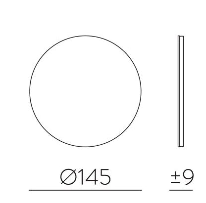 Chamaleon Apli̇K 1l White Marble Ø15x10 Cm Led 1x10.5w 3000k