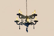 Chandelier Velvet Blue Avize
