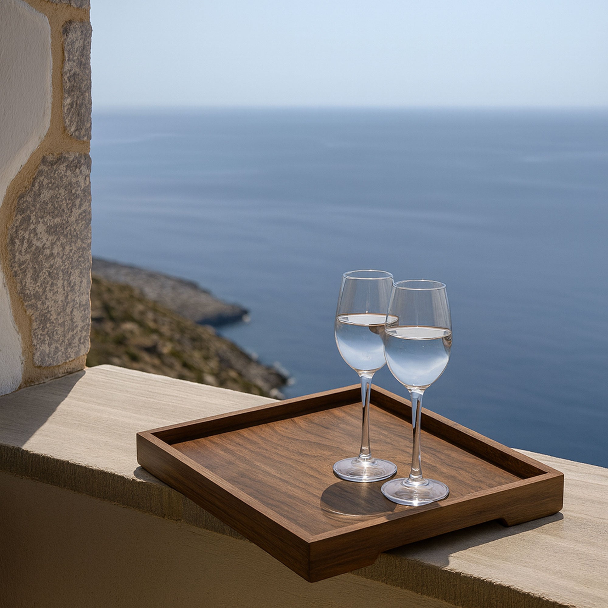 Edge Oak Tray Square
