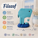 Filozof El Yapımı Dekoratif Fil Heykeli