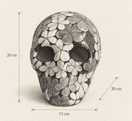 Skull Flowers Dekoratif Ürün