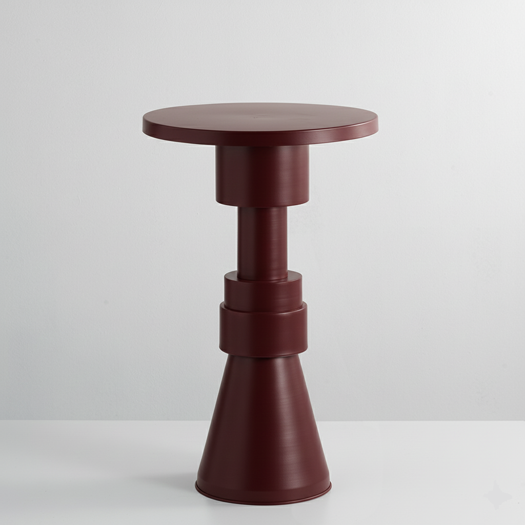 Chess Metal Sehpa Bordo
