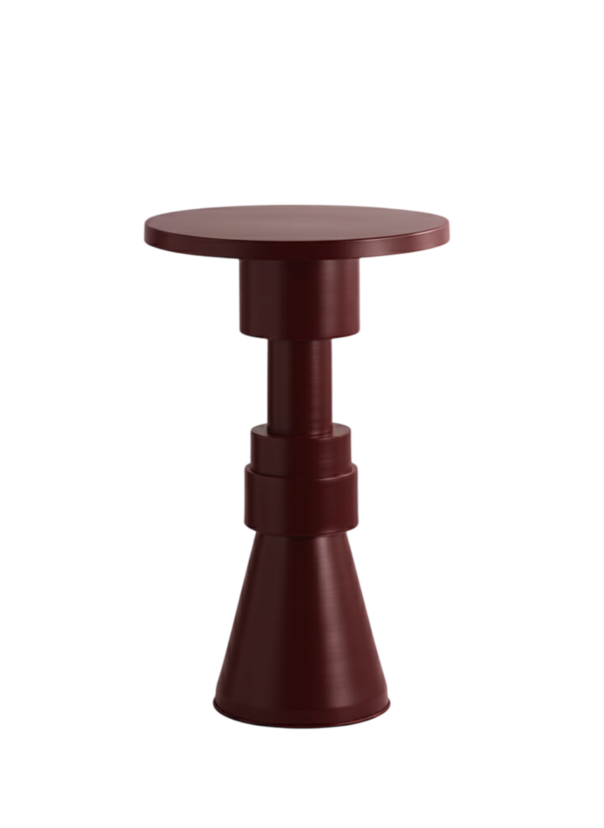 Chess Metal Sehpa Bordo