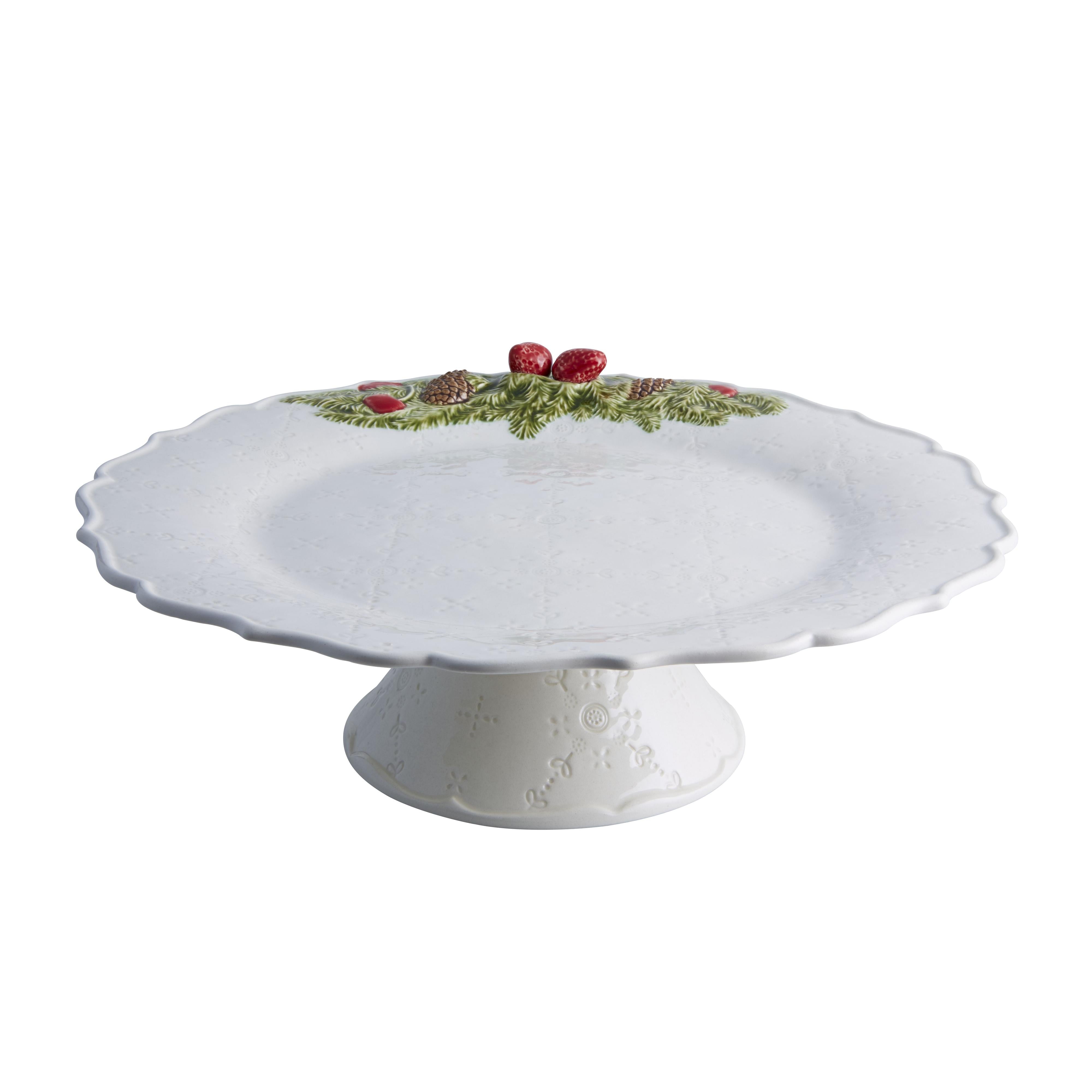 Christmas Garland Seramik Kek Standı