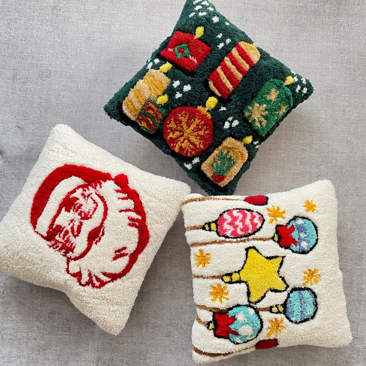 Christmas Green Pillow-Kırlent Kılıfı-FILLE A FILLE DESIGN STUDIO-NowShopFun