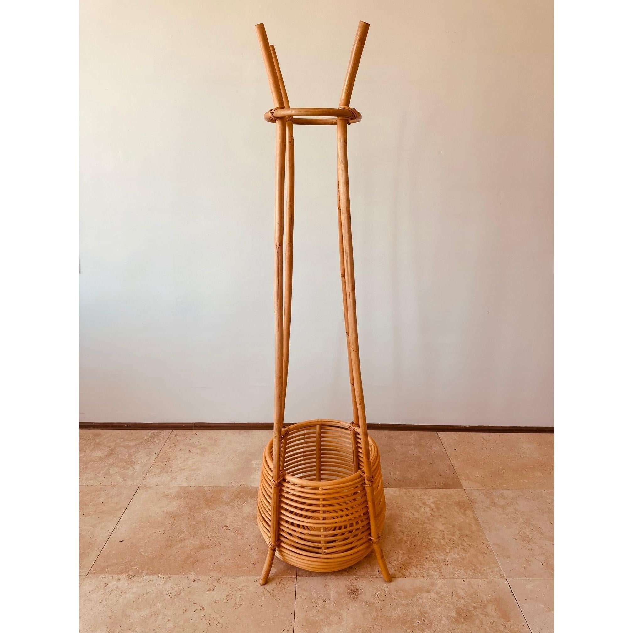 Chunk Sepetli Rattan Askılık