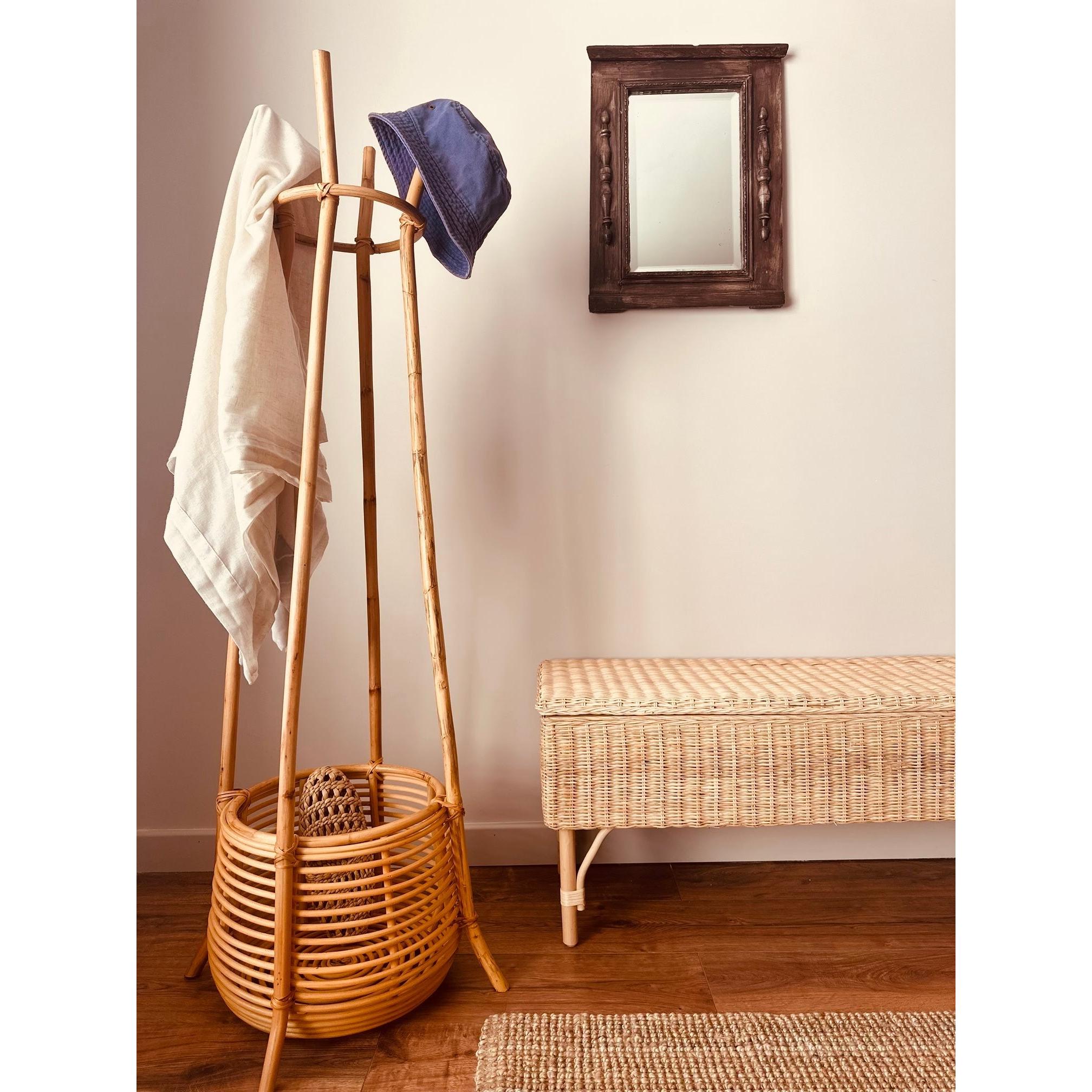 Chunk Sepetli Rattan Askılık