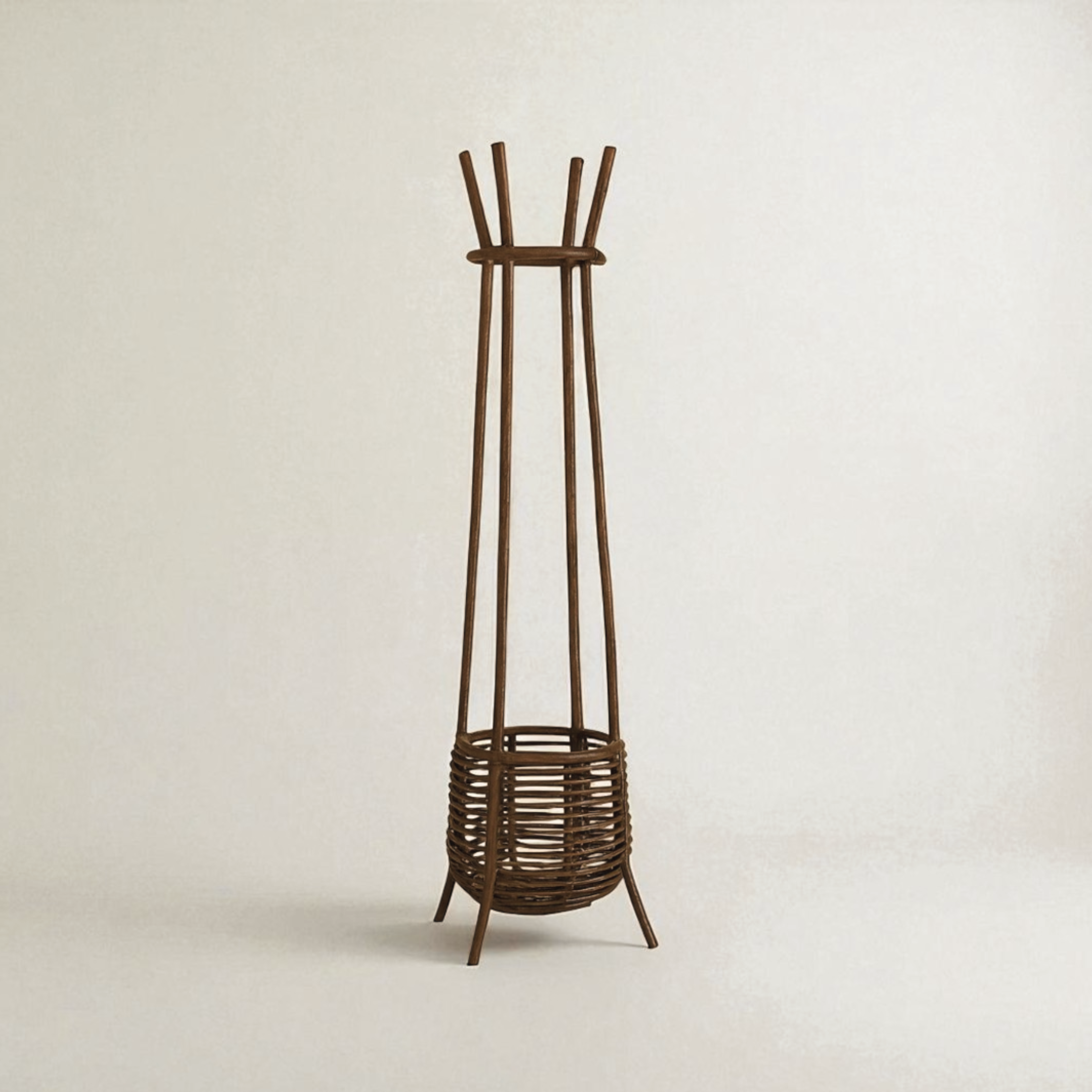 Chunk Sepetli Rattan Askılık