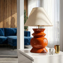 Chunky Ahşap Abajur Turuncu-Abajur-Pinot Interior-NowShopFun
