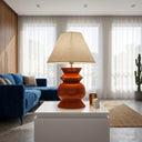 Chunky Ahşap Abajur Turuncu-Abajur-Pinot Interior-NowShopFun