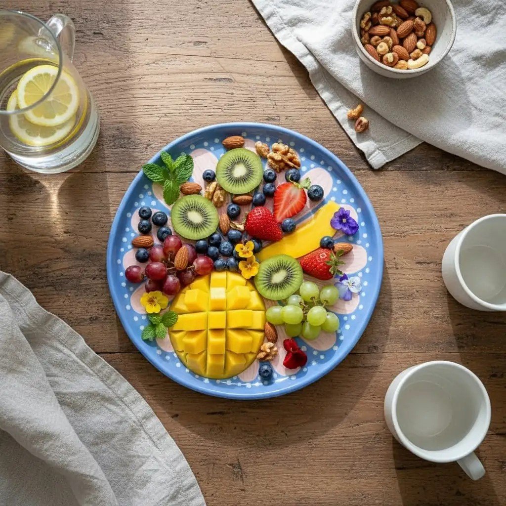 Çiçek Desenli Seramik Tabak