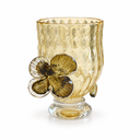 Çiçek Detaylı Dekoratif Cam Bardak-Bardak-Garni Design House-NowShopFun