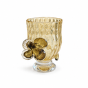 Çiçek Detaylı Dekoratif Cam Bardak-Bardak-Garni Design House-NowShopFun