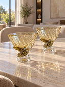 Çiçek Detaylı Dekoratif Cam Kase-Kase-Garni Design House-NowShopFun