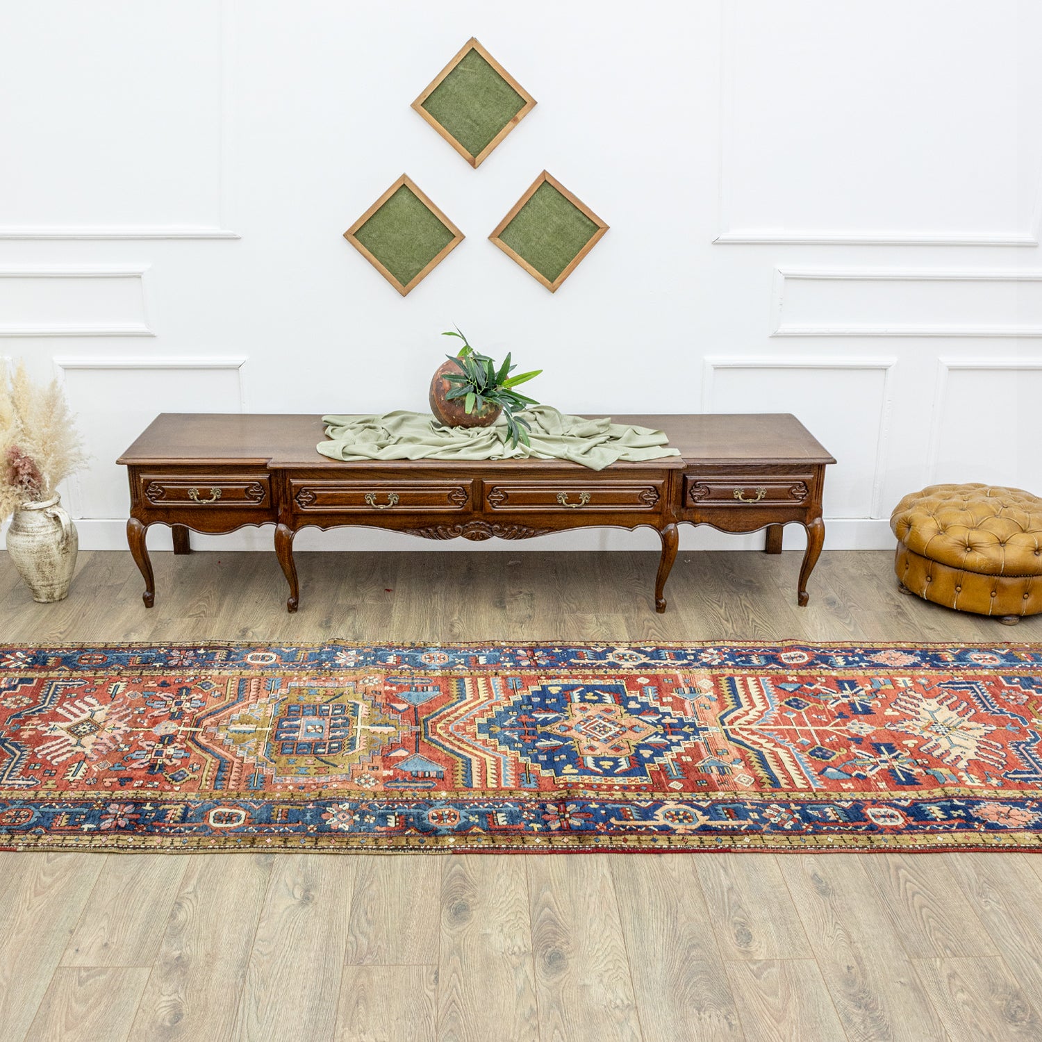 Cilo Etnik Desenli El Dokuma İran Yolluk 105x405 cm