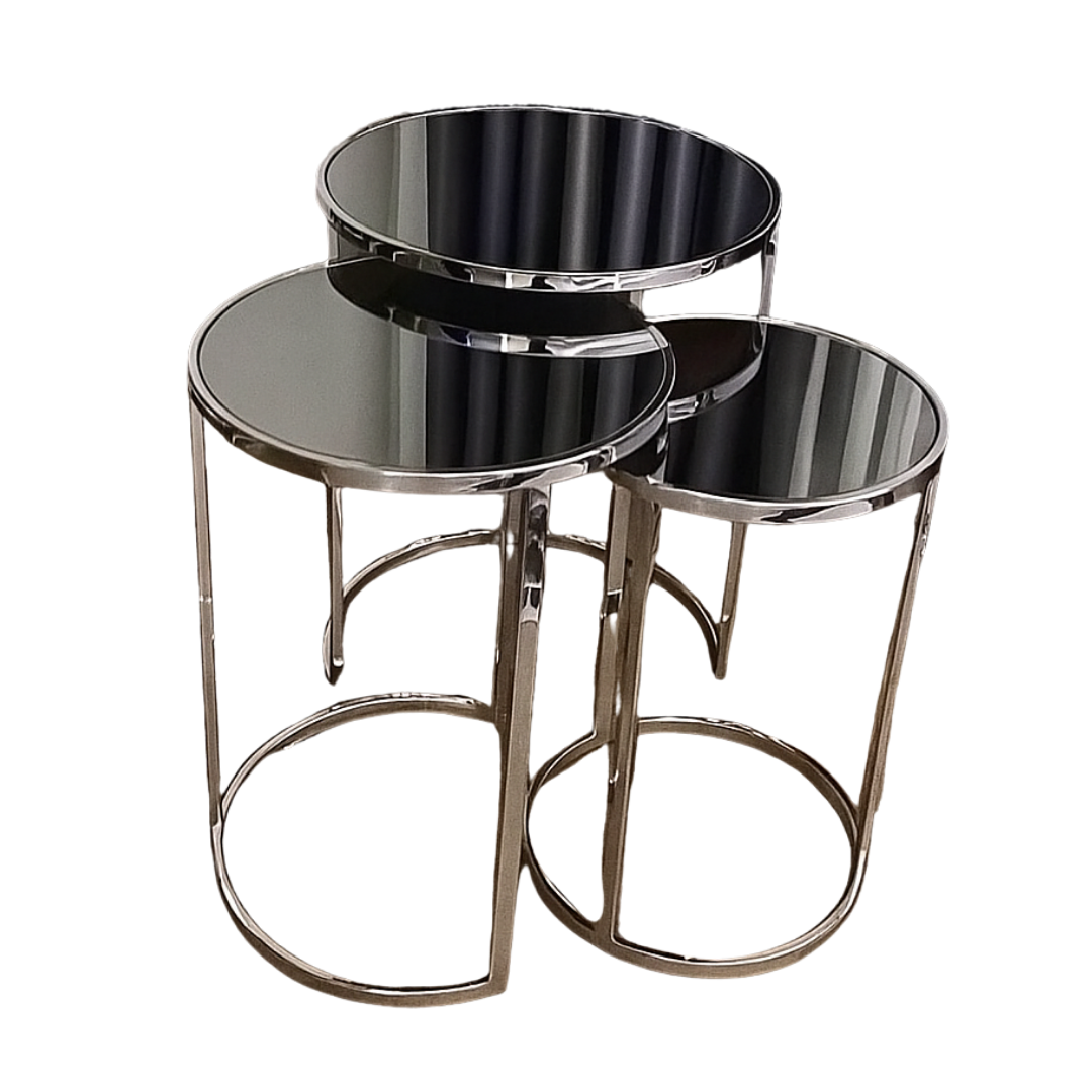 Circoro 3'lü Yan Zigon Sehpa Set