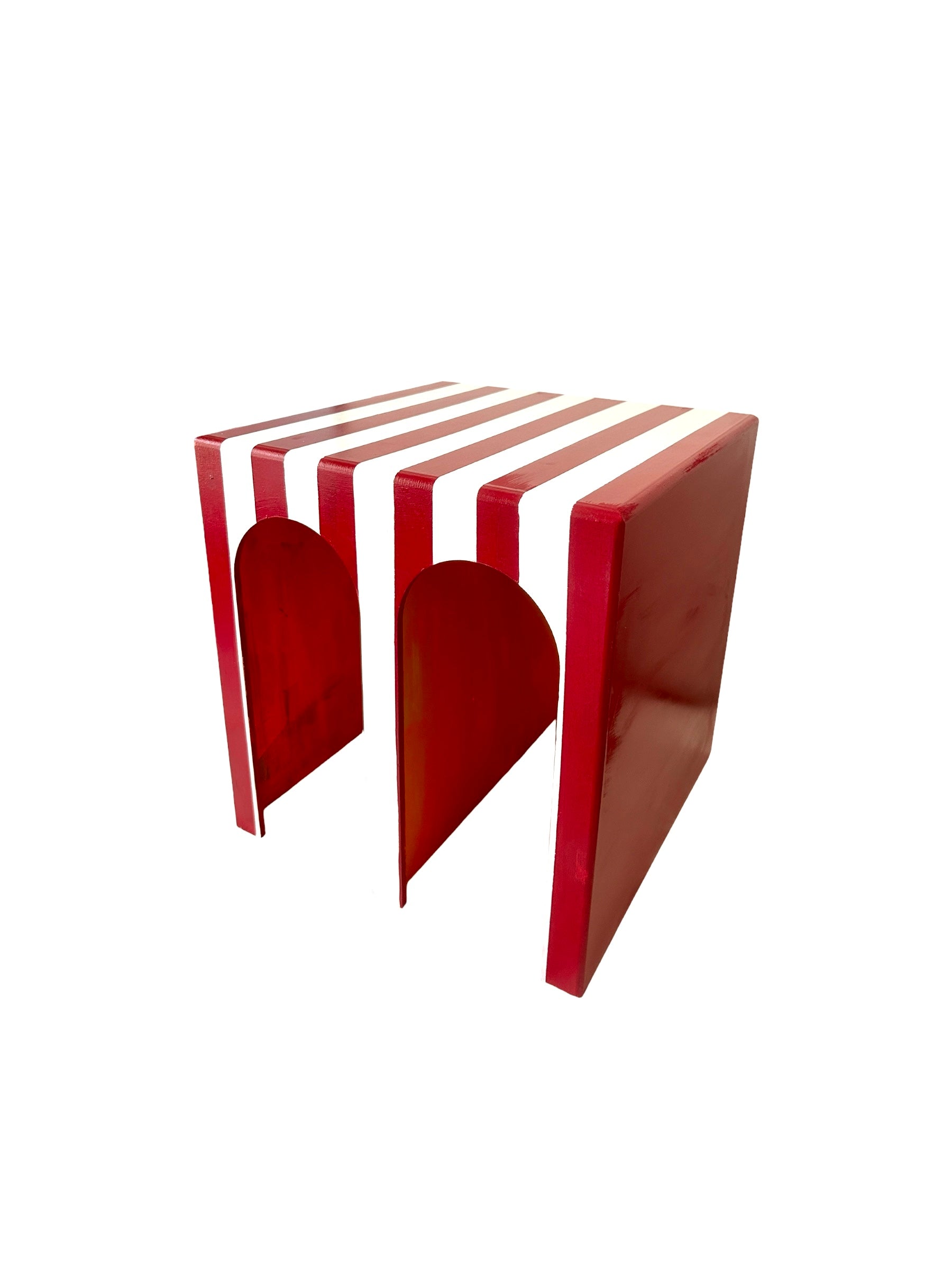 Çizgili Arch Ahşap Sehpa-Sehpa-Box Co Concept-NowShopFun