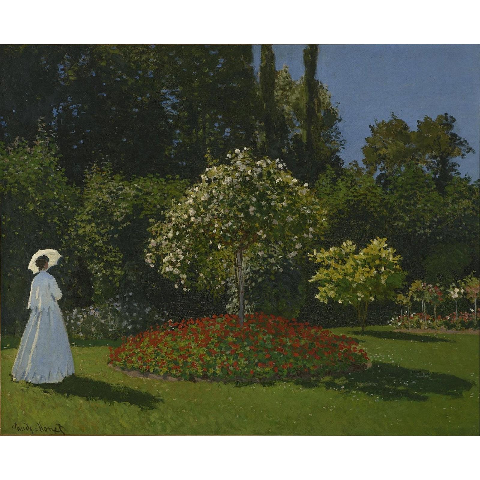 Claude Monet - Bahçedeki Kadın Fine Art Baskı