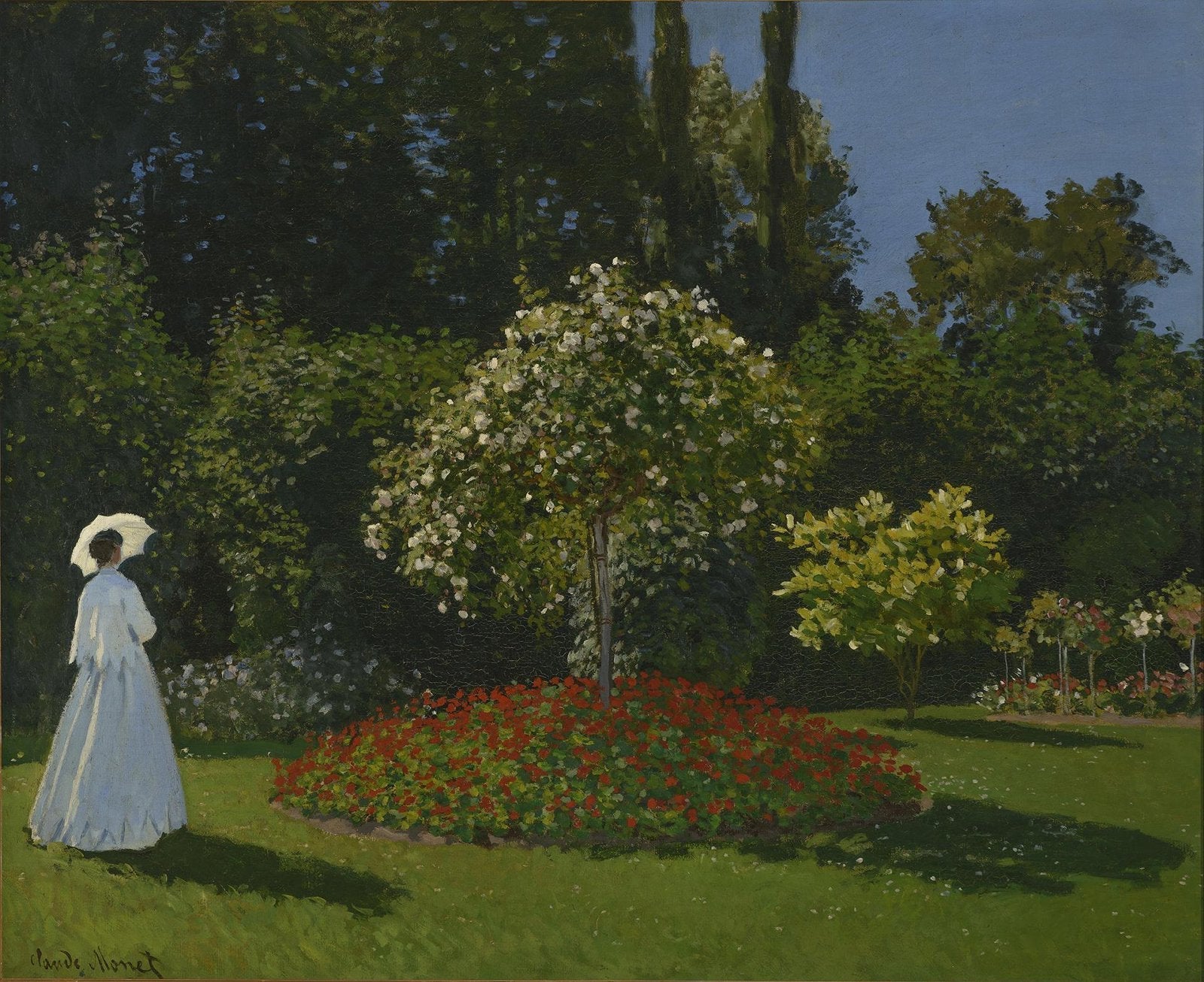 Claude Monet - Bahçedeki Kadın Sainte-Adresse Fine Art Baskı