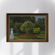 Claude Monet - Bahçedeki Kadın Sainte-Adresse Fine Art Baskı