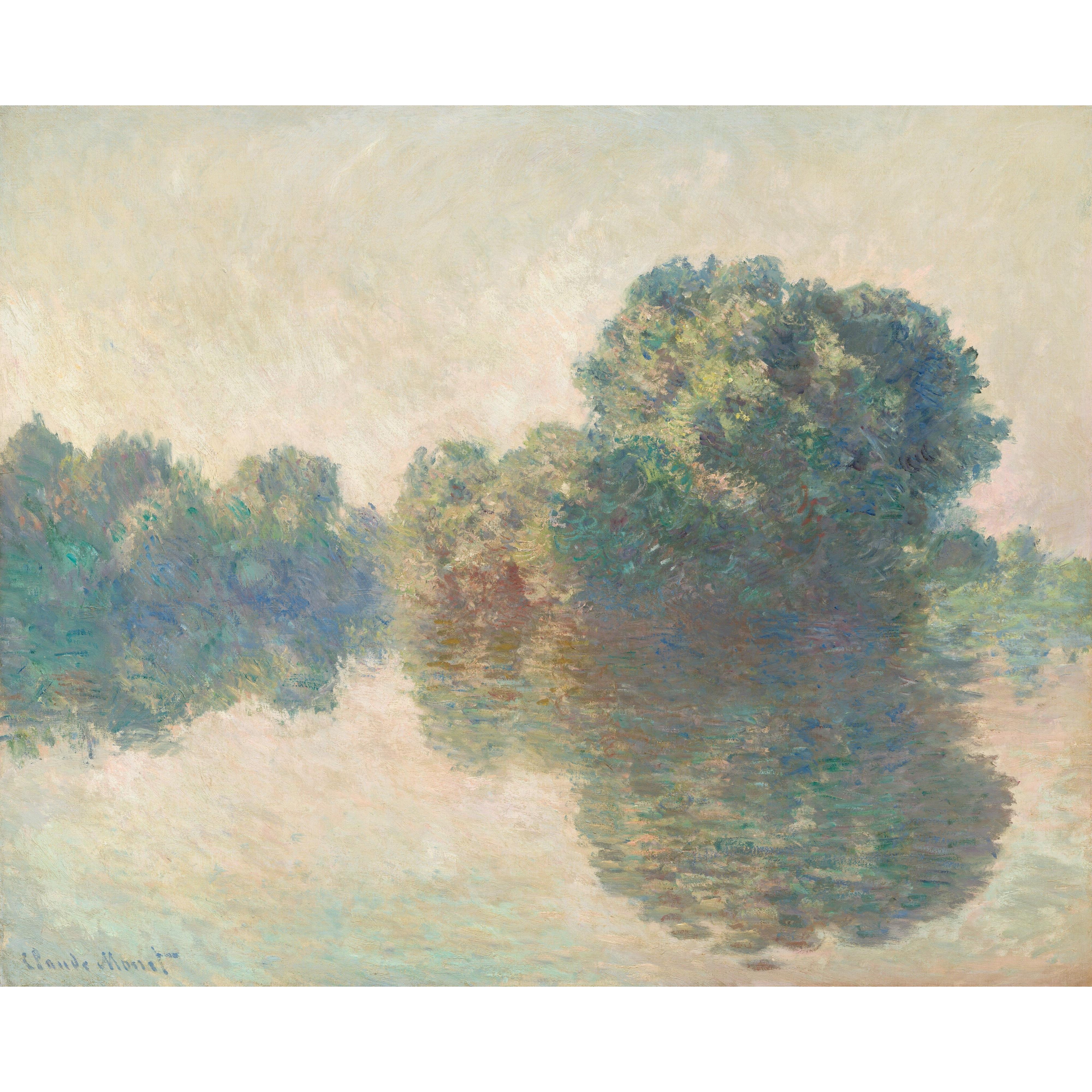 Claude Monet - Giverny’de Seine Nehri Fine Art Baskı